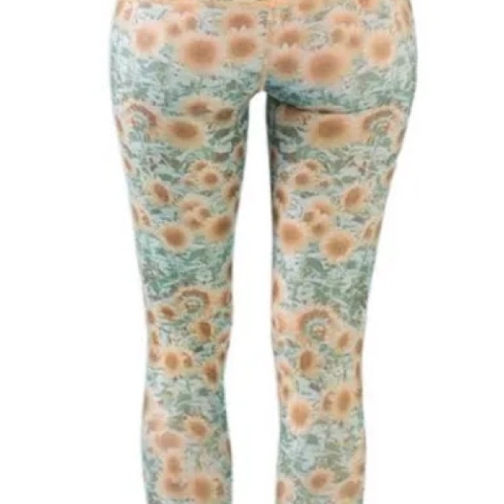 Teeki Sunflower Print High Waisted Leggings